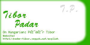 tibor padar business card